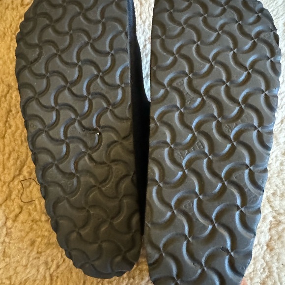 Birkenstock Boston Clogs 38 Narrow Navy Suede - Picture 2 of 4